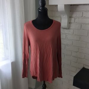 Aerie Long Sleeve Top in Rust